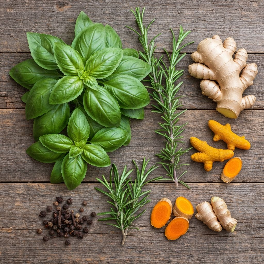 Fresh herbs and spices